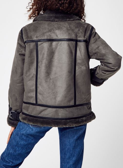 Vero Moda Vmzoi Faux Suede Sherling Jacket Petite Femme